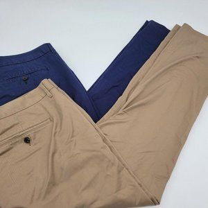 Bonobos Mens 38x32 Slim Khaki Pants Chinos Slacks Navy Blue Monday Thursday Lot